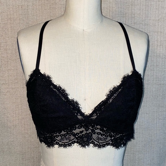 Aerie triangle lace t-back bralette - Picture 1 of 5